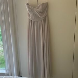 Strapless Social Floor Length Dress